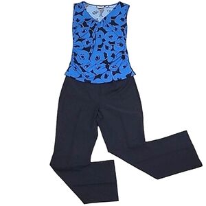 Talbots Heritage Wide Leg Dress Pants High Waist Rise Bootcut Creased Trousers